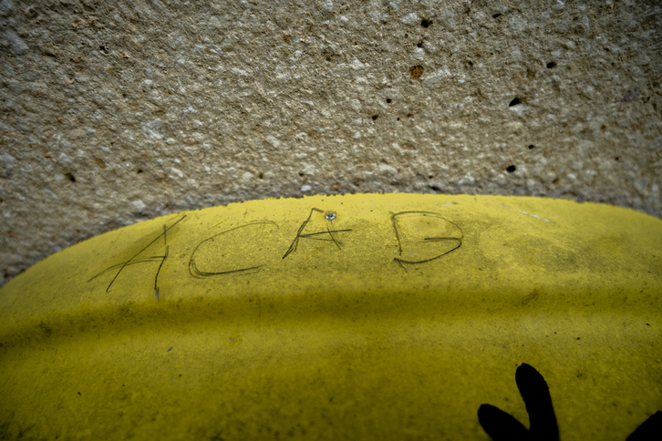 La pintada con rotulador realizada en Azpeitia.