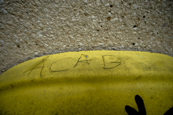 La pintada con rotulador realizada en Azpeitia.