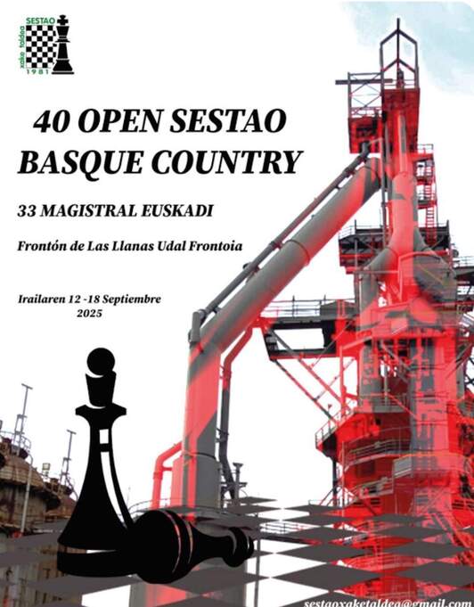 Cartel del Open de Sestao de Ajedrez 2025.