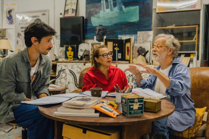 Tres de los protagonistas de ‘Las delicias del jardín’.