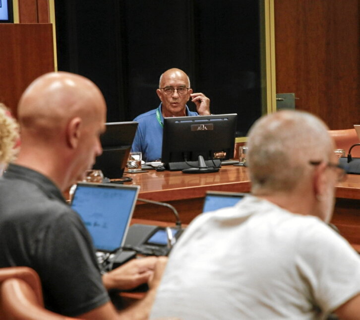 Salva González, en su comparecencia.