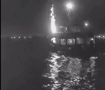 El momento del impacto.