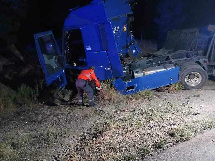 El accidente se ha producido en Erriberri, en Nafarroa.