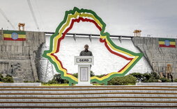El primer ministro de Etiopía, Abiy Ahmed, en el acto de inauguración.