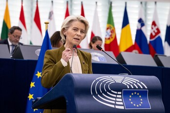 Von der Leyen, en su discurso.