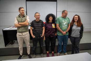 Comparecencia ante los medios del comité de empresa de Moventis TCC.