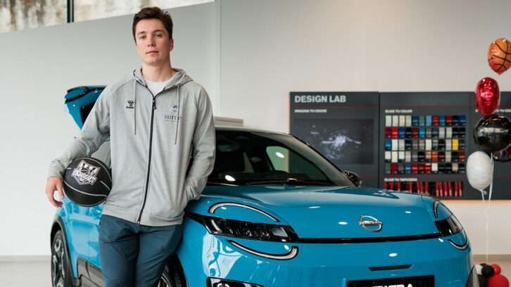 Justin Jaworski, en su presentación como jugador de Bilbao Basket.