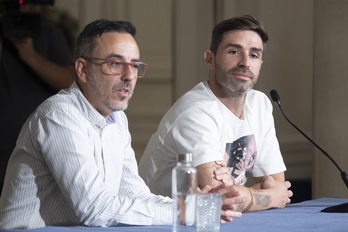 Rueda de prensa de Yeray en el hotel Carlton tras conocer su sanción.