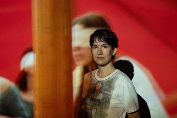 Irati Gorostidi en la muestra de Tabakalera.