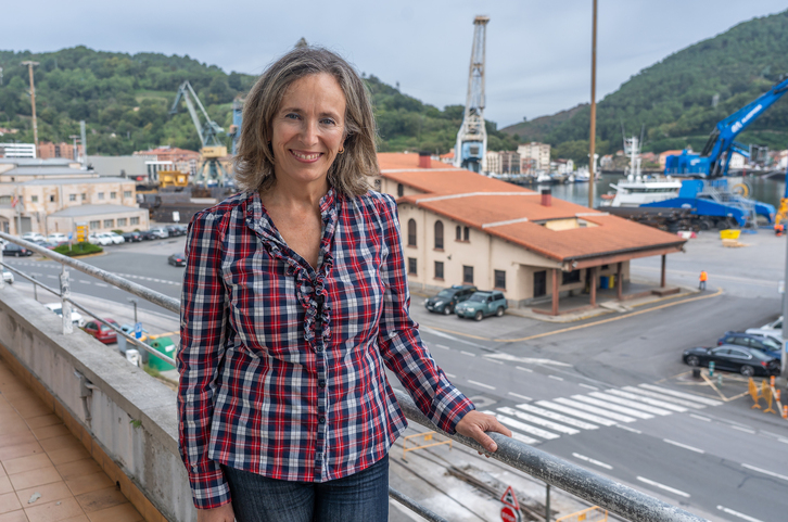Izaskun Goñi es desde el pasado mes de abril presidenta del puerto de Pasaia. 