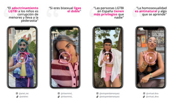 Algunos de los mensajes de la campaña ‘Mute al mito’.