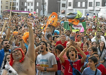 Galdakaoko iazko txupinazoko une bat.
