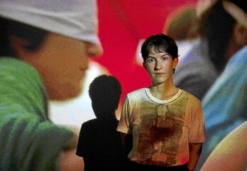 Irati Gorostidi, en la muestra abierta en Tabakalera.