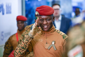 Ibrahim Traore, presidente de Burkina Faso.