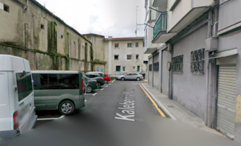 Calle Kaleberria de Andoain, donde se ha registrado el incendio.