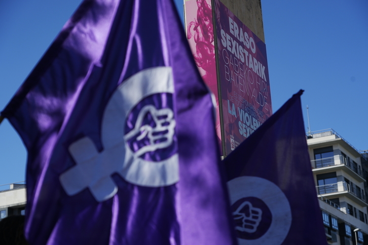 Imagen de archivo de una movilización para denunciar la violenci machista.