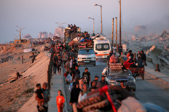 Milaka pertsona Gaza hiritik ihesi asteburu honetan.