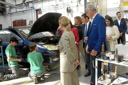 Un momento de la apertura del curso de FP celebrada ayer en el CIFP Meka de Elgoibar.