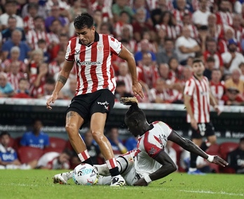 Prados, en el partido ante el Rayo.