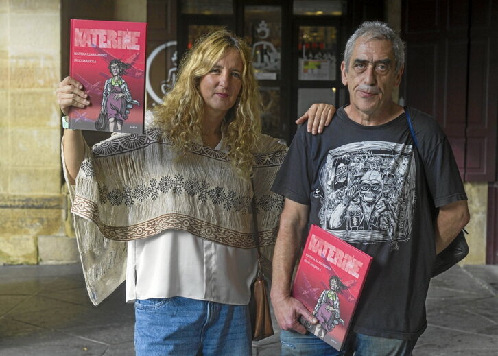 Maitena Illarramendi eta Iñigo Sarasola, Donostian.