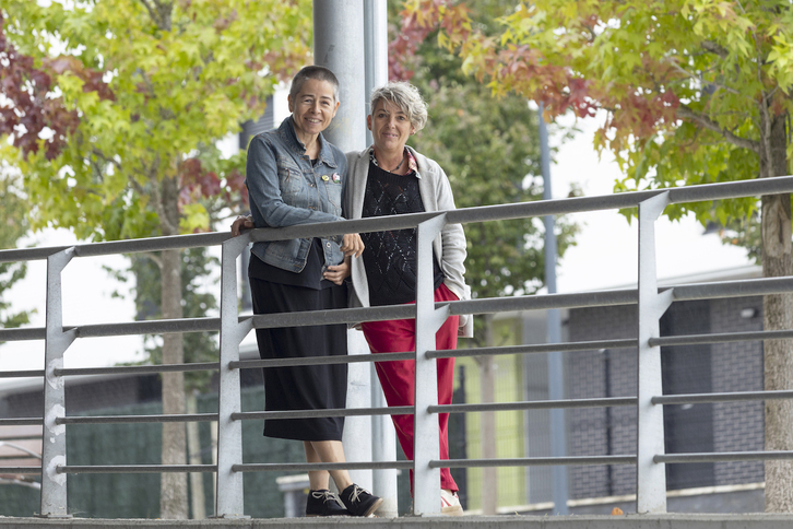 Idoia Garzes eta Inge Mendioroz.