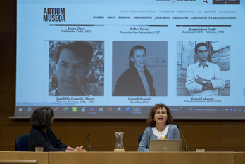 Presentación de los fondos, en Artium.