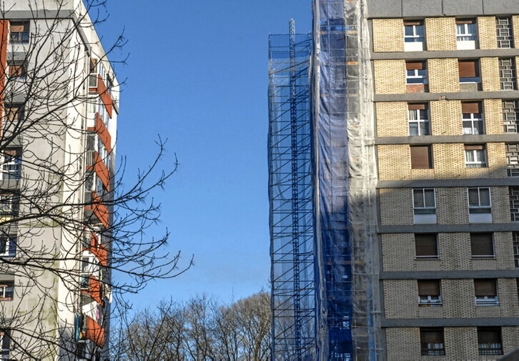 Bloques de edificios en Errenteria.