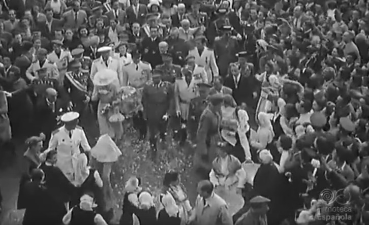 Visita de Franco a Gasteiz en 1947.