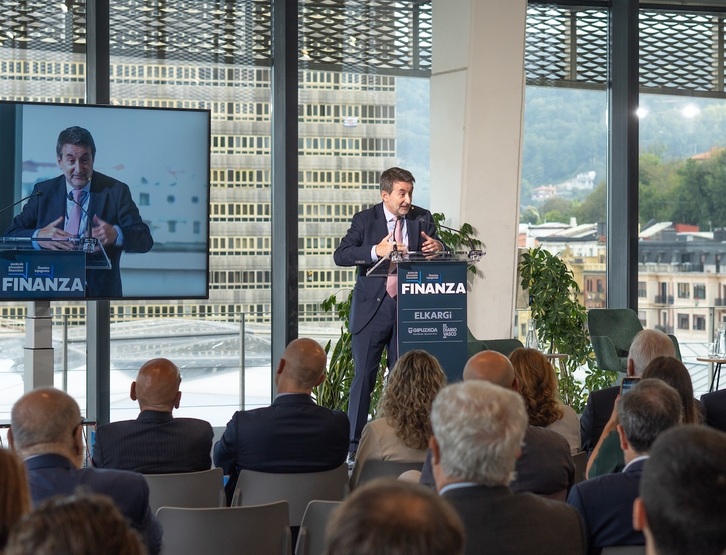 Josu Jon Imaz, este jueves en Donostia.