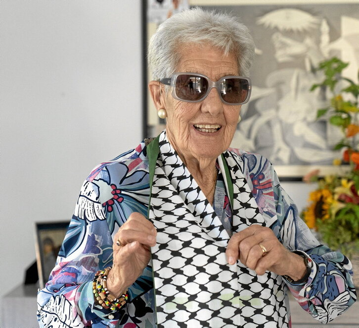 Esther Zabalegi Burgi, Palestinaren aldeko militante nekaezina.