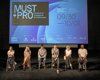 Presentación de la programacion de MUST+PRO, en Tabakalera de Donostia.