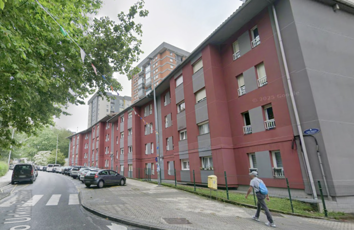 La calle Julio Urkijo, en el barrio de Bidebieta.