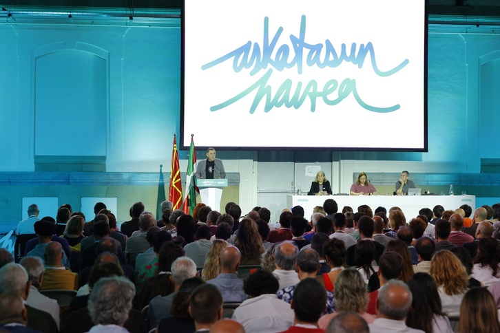 Arnaldo Otegi Mondragon, EH Bilduren Konferentzia Politikoaren hitz-hartzean.