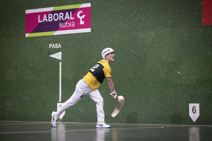 Xabier Barandika, el más destacado de la semifinal, en una imagen de archigo.