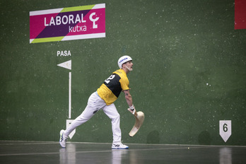 Xabier Barandika, el más destacado de la semifinal, en una imagen de archigo.