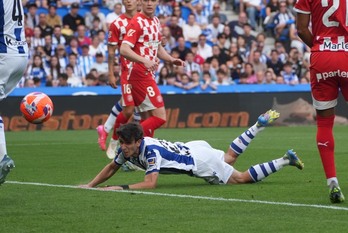 La Real no gana en Anoeta desde el pasado 18 de mayo, en el que lo hizo contra el Girona (3-2).