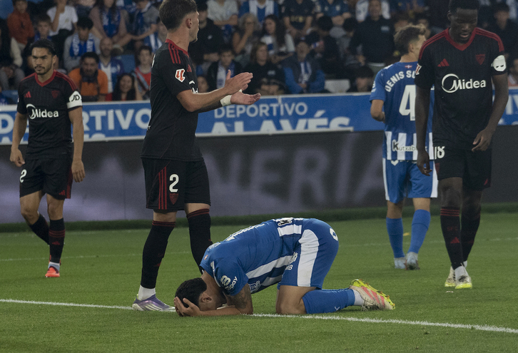El Alavés hincó la rodilla ante el Sevilla y quiere recuperarse en el Coliseum, un campo maldito.