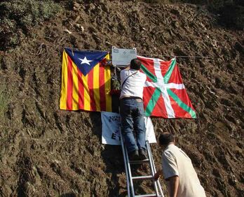 Acto de recuerdo a Txiki en Cerdanyola, donde fue fusilado.