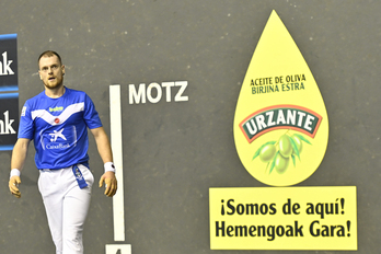 Unai Laso, maiatzean Donostian jokatutako Buruz Buruko finalerdietan.