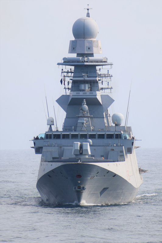 Italia envió la fragata Virgino Fasan.