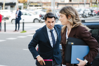 Alberto González Amador llega a los juzgados de Madrid.