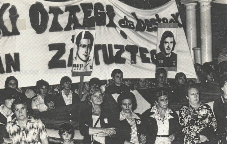 Txiki eta Otaegiren oroimenez egindako ekitaldia.