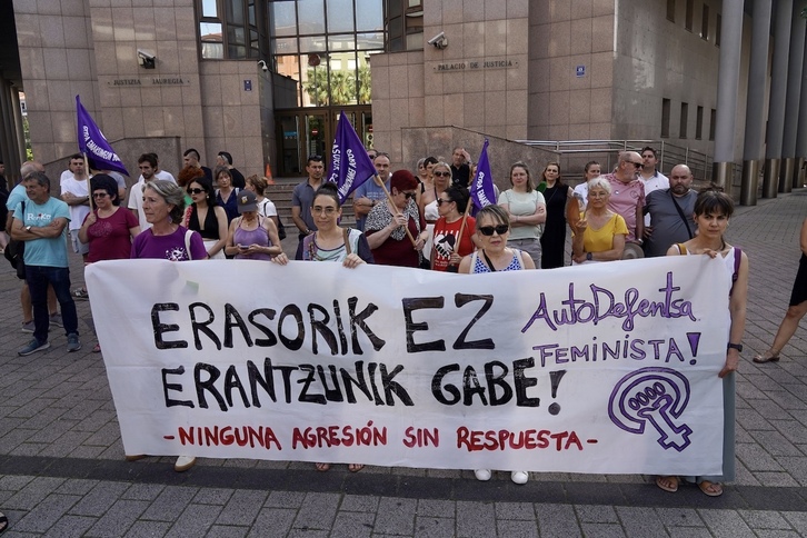 Imagen de archivo de una concentración contra las agresiones sexistas.