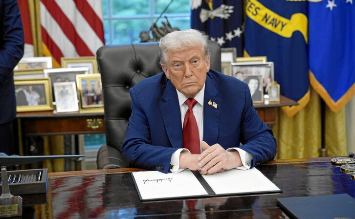 Donald Trump, en el despacho Oval de la Casa Blanca.