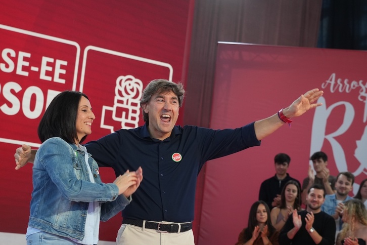 Andueza, en la recuperada Fiesta de la Rosa.