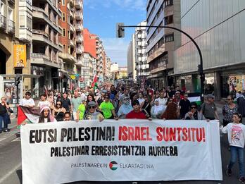 Gasteizen igande honetan egindako manifestazioa.