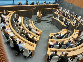 Gipuzkoako Batzar Nagusiak, astearte honetan bilduta.