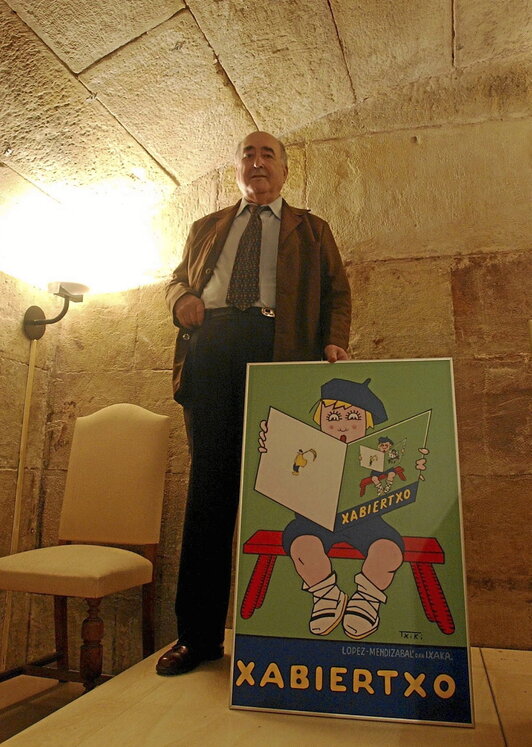 Lopez Mendizabalen liburuaren gaineko hainbat erakusketa antolatu izan dira. 2015ean «Gure Xabiertxo» izenekoa egin zuten Bilbon. Bertan, Xabierren panpina zegoen ikusgai.