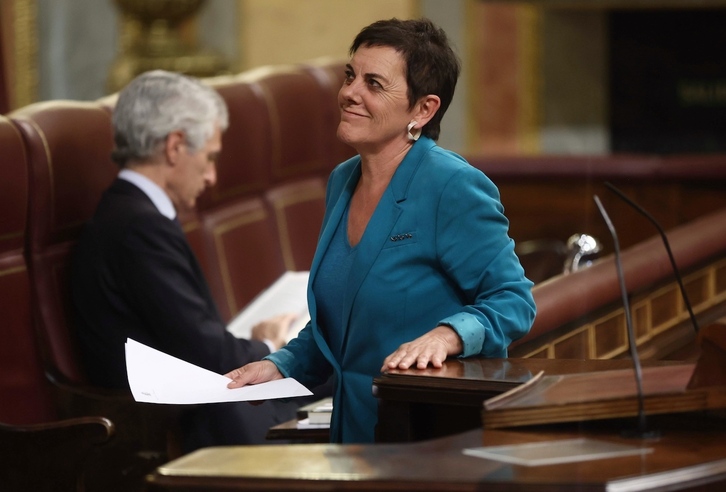 Mertxe Aizpurua, en una de sus intervenciones como portavoz de EH Bildu en el Congreso español.