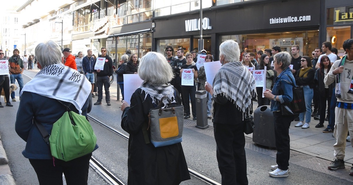 Corte del tranvía de Gasteiz. (NAIZ)